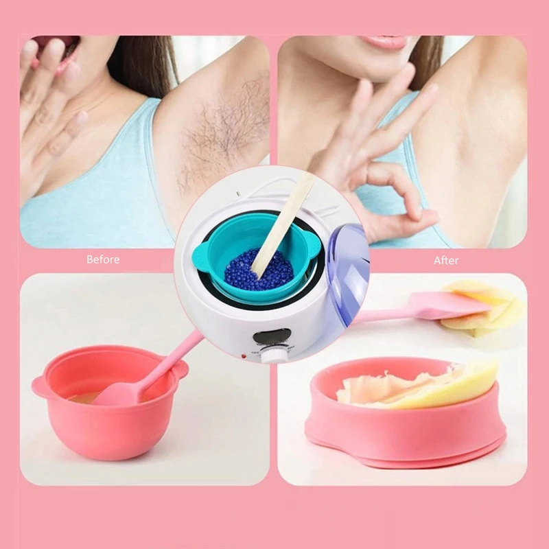 Non-Stick Easy Clean Silicone Wax Bowl Heat-resisting Wax Warmer Replacement Pot Liner For Hair Removal Melting Waxing 400ml