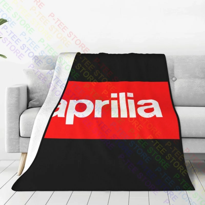 Aprilia Biker Motorcycle Rider Blanket Luxury Flannel High-Grade Couch Blanket For Sofa Bedroom