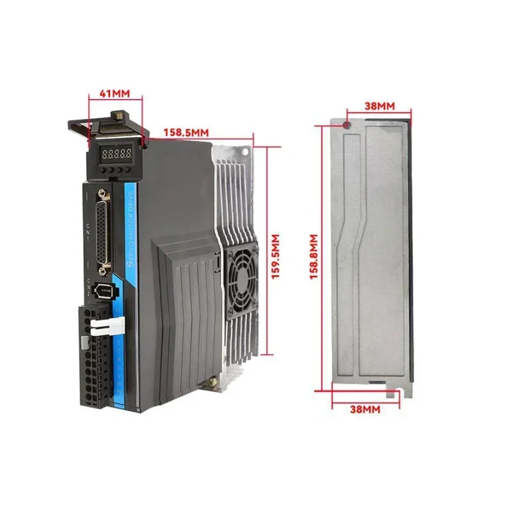 220V AC サーボ 17/21/23 ビットシングルマルチアブソリュートエンコーダ 200W-1KW 0.64Nm-3.18Nm 60/80 フランジ RS485/EtherCAT/CANopen 3000RPM