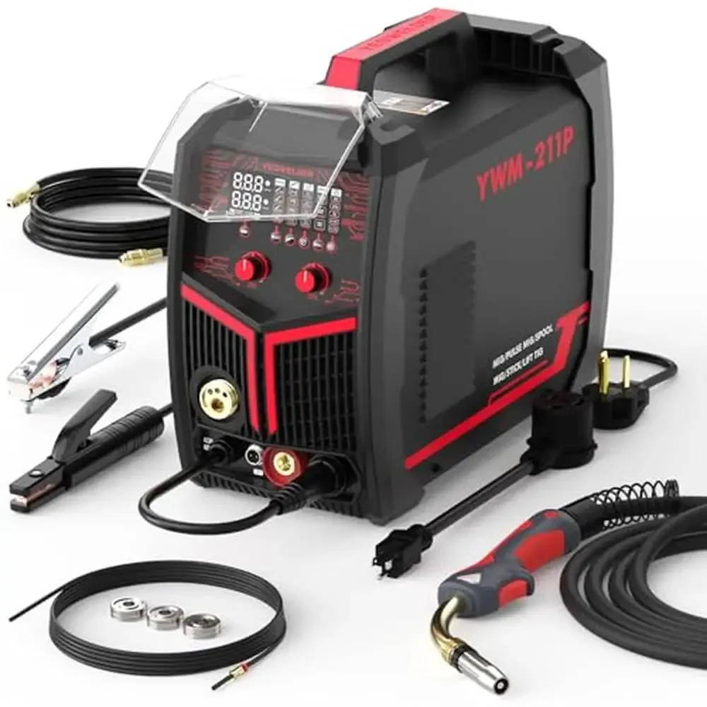 200A Dual Voltage Aluminum MIG Welder Stick TIG Multi Process Welding Machine