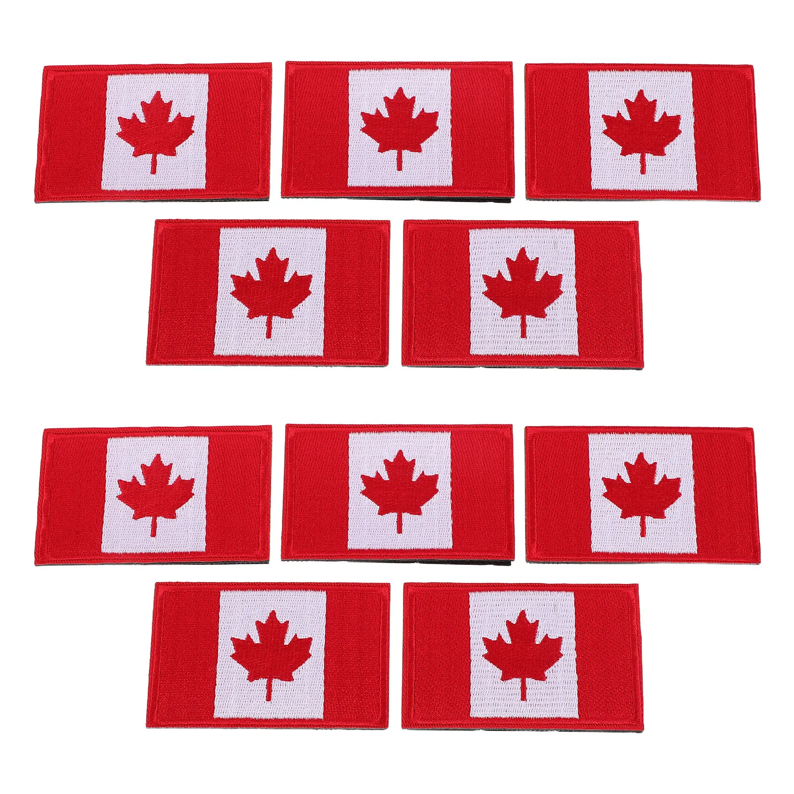 10 قطعة العلم الكندي التصحيح المطرزة زين شارات خياطة على بقع لحقائب الظهر السترات القبعات DIY بها بنفسك الملابس والاكسسوارات