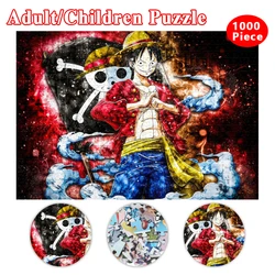 One Piece Luffy Jigsaw Puzzles 1000 Pieces Wooden Puzzles Kids Adult Toys Learning Educational Collection Hobby Educational Toy