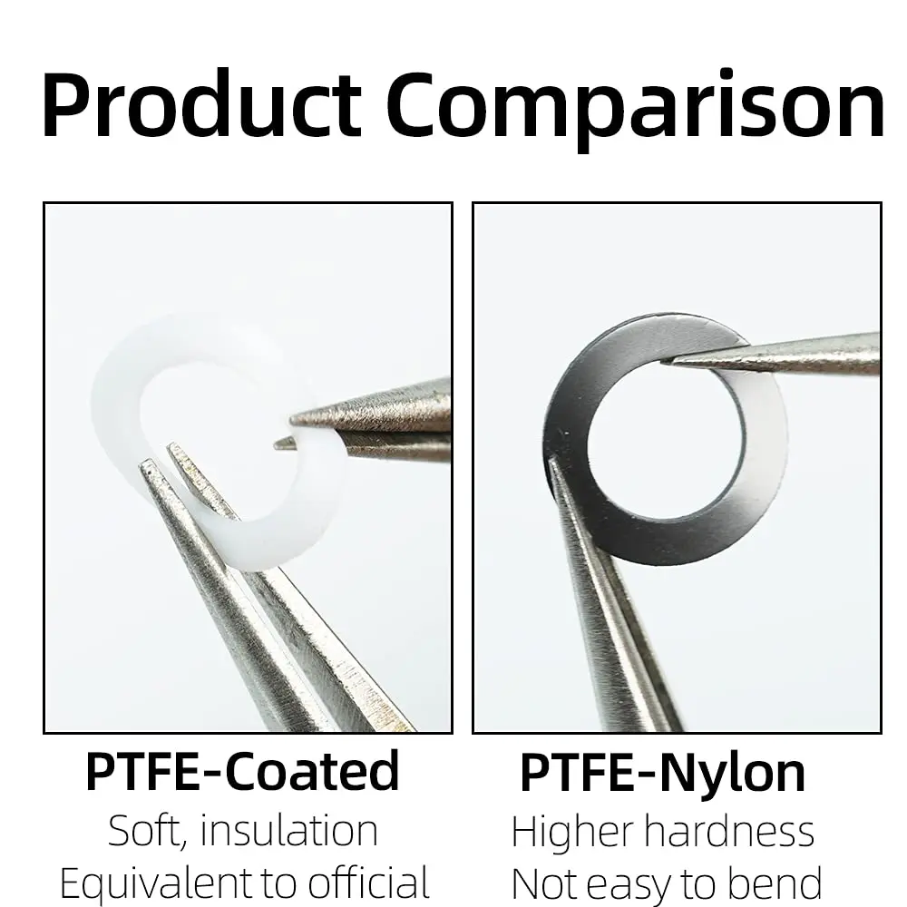 รุ่น1985เครื่องซักล้างไนล่อน PTFE 5x8x0.5มม. (ชุด100ชิ้น) ใช้กับลูกปืนสเปเซอร์สำหรับยานพาหนะ RC Traxxas