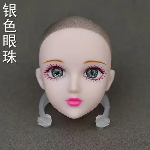 New Soft Practice Makeup Doll Heads Original 3D Green Blue Eye For 30cm 11.5" Doll Heads For 1/6 BJD Doll Practicing Makeup Head