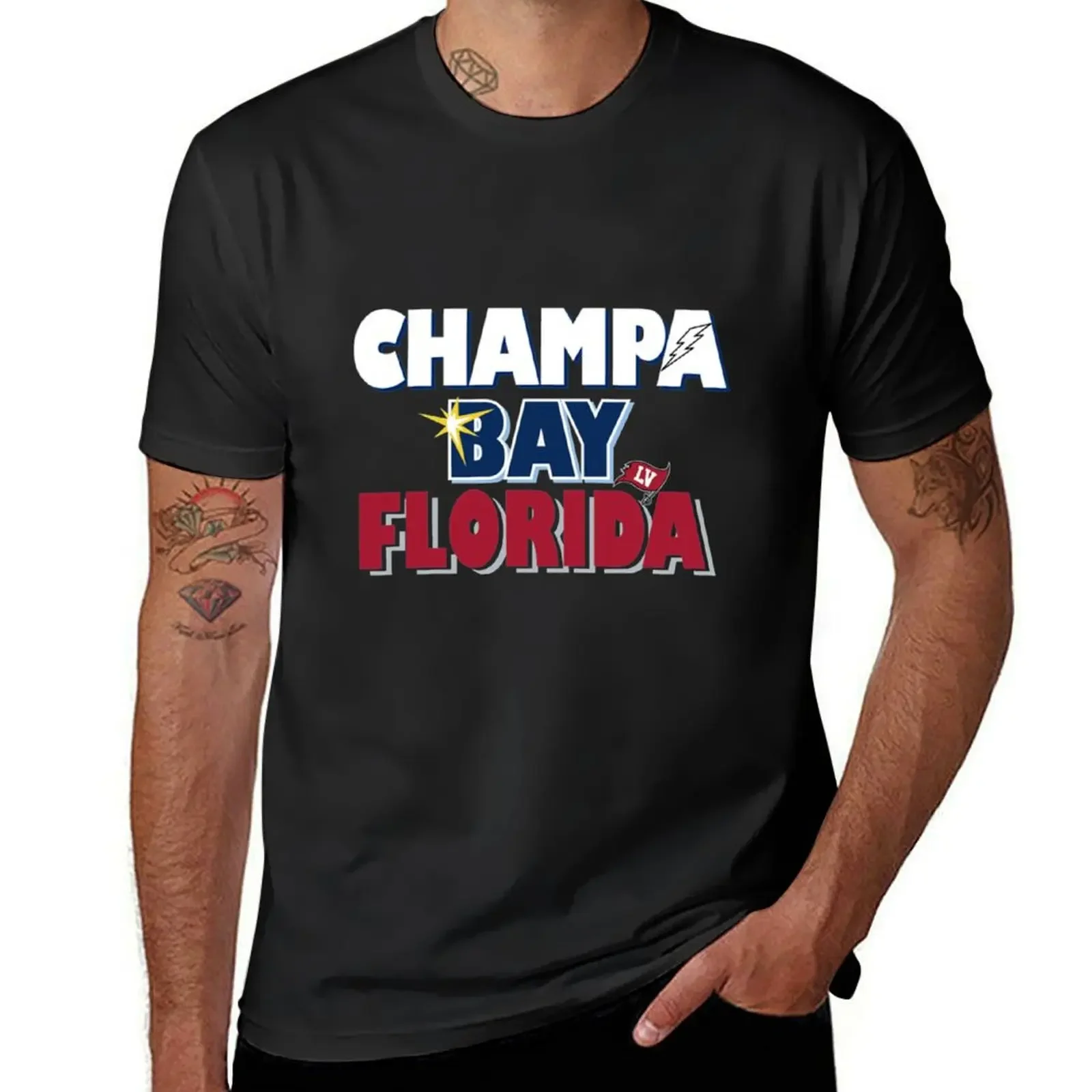 

Футболка CHAMPA BAY FLORIDA, милая одежда, дешевая мужская футболка 100 ℅ хлопок