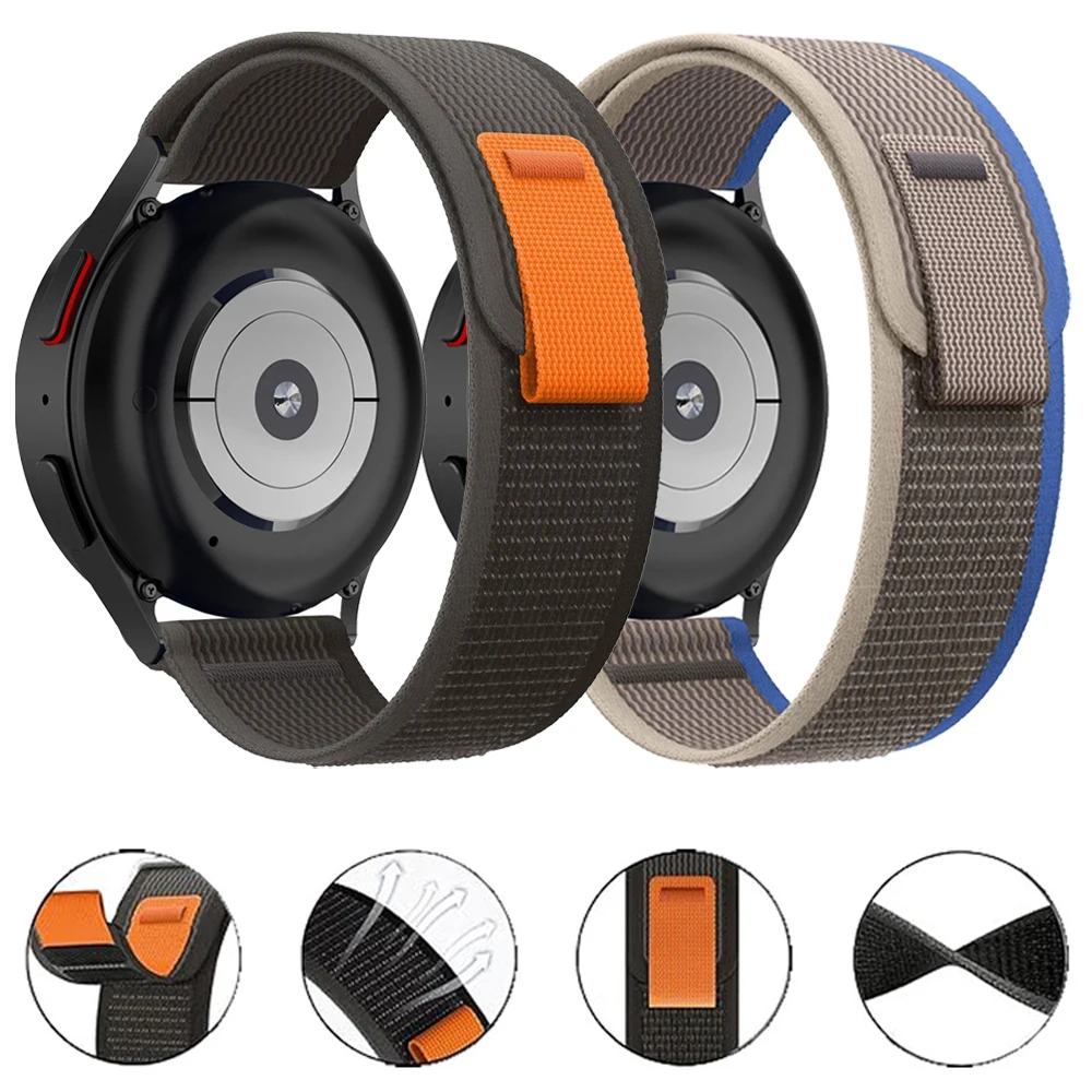 Sports Nylon Trail Loop For TicWatch Pro 3 Ultra GTX/GTW/GTH Smartwatch Band For TicWatch Pro 2021 E3 S2 Strap 20 22mm Bracelet