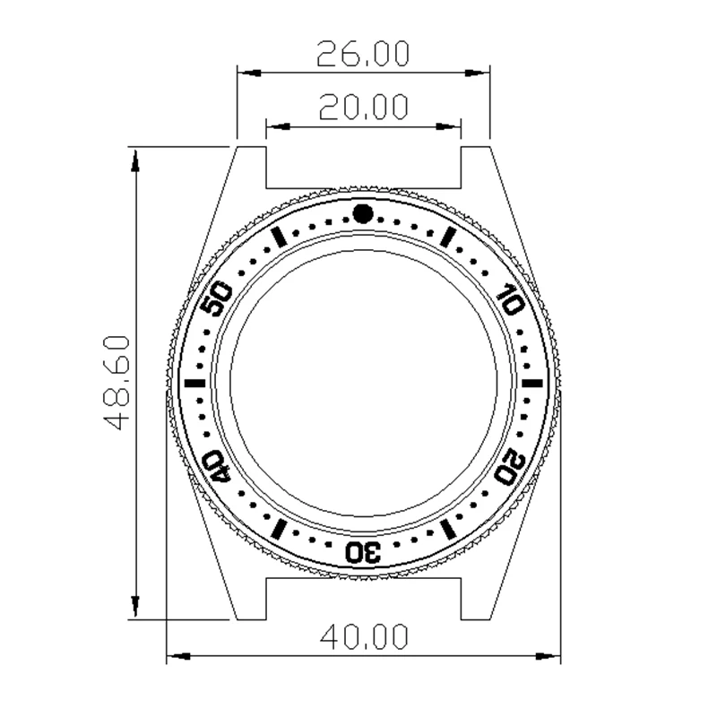 Cajas de reloj Vintage de buceo Seiko 62MAS, 40mm, cristal de zafiro de burbuja, compatible con movimiento NH34 NH35 NH36 NH38, esfera de 28,5mm