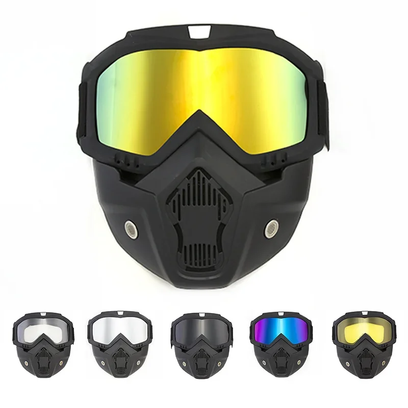 Ciclismo Equitazione Motocross Occhiali da sole Sci Snowboard Occhiali Maschera Occhiali Casco Tattico Antivento Occhiali da moto Maschere