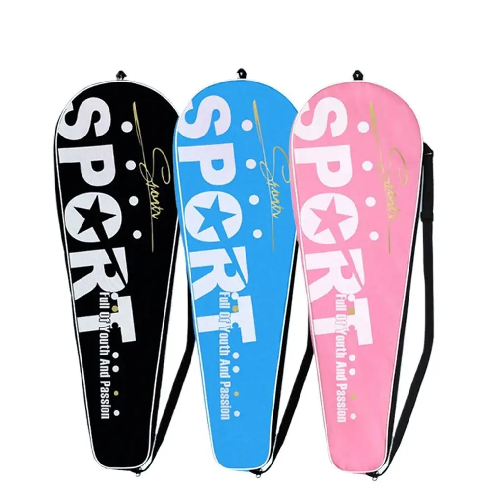 Protective Pouch Waterproof Badminton Racket Bag Thick Oxford Racket Protective Cover Portable Tennis Storage Badminton Racket
