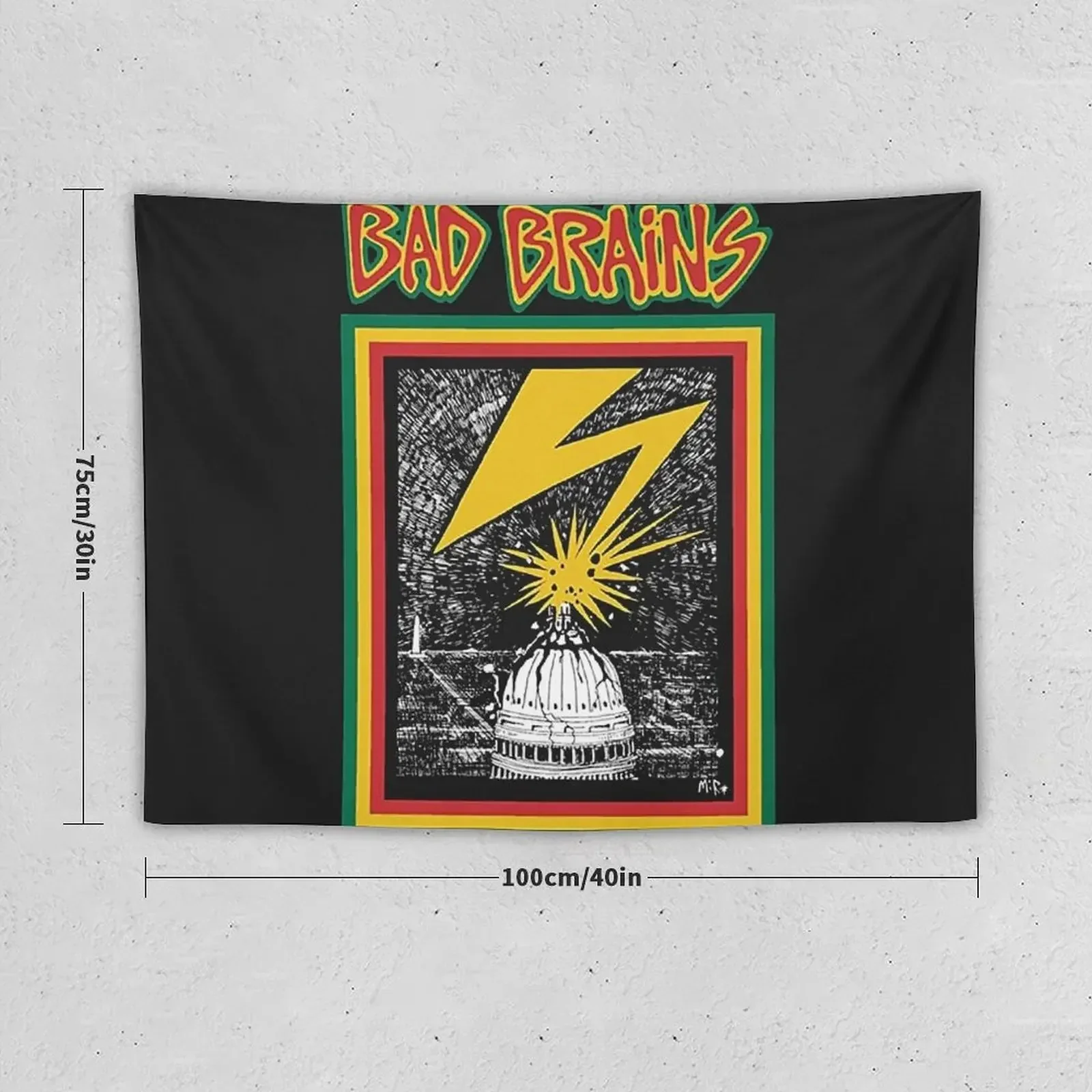 Bad Brains Wandteppich, Schlafzimmerdekoration, niedlicher Dekor-Wandteppich