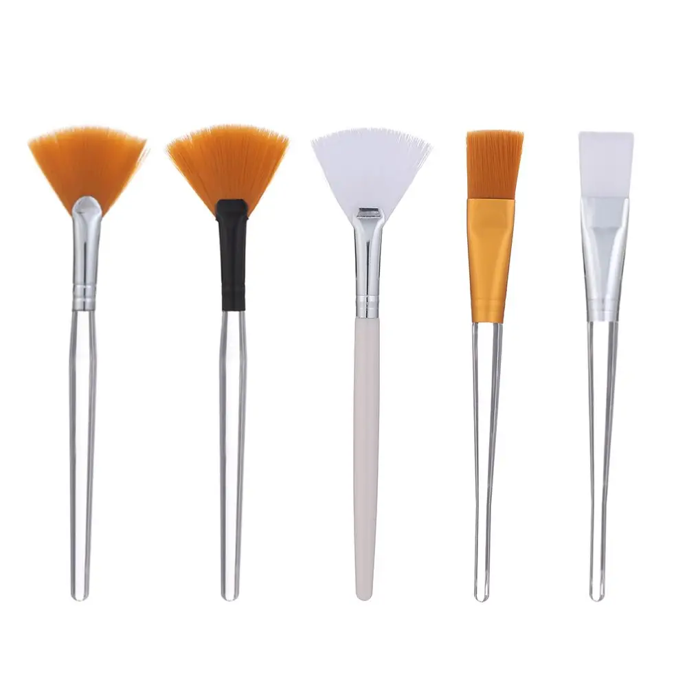 Brochas de maquillaje para mujeres y niñas, cepillo para mascarilla Facial, máscara de arcilla DIY para aplicar mascarilla para dormir, ventilador, herramientas aplicadoras de mascarilla Facial