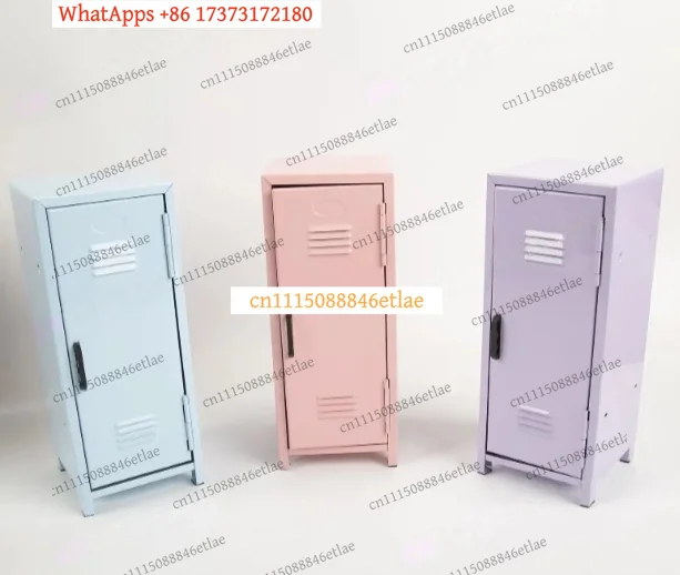 k3 Mini Iron Storage Box with Lock – Desktop Cosmetic Organizer & Small Safe, Cute Dorm Room Gift for Girls