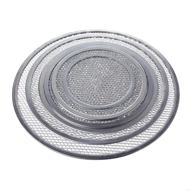 

C90A Aluminum Mesh Grill Pizza Screen Round Baking Tray Net Ovens
