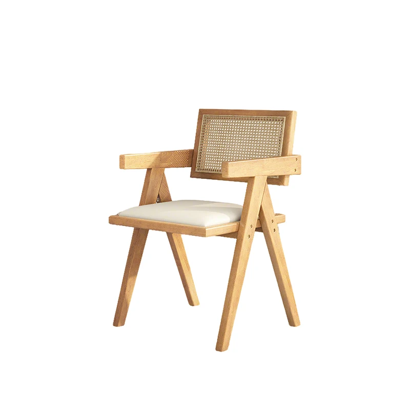 Rattan Backrest with Seat Cushion Indoor Outdoor Massage Home Furniture Living Room Adjustable Height