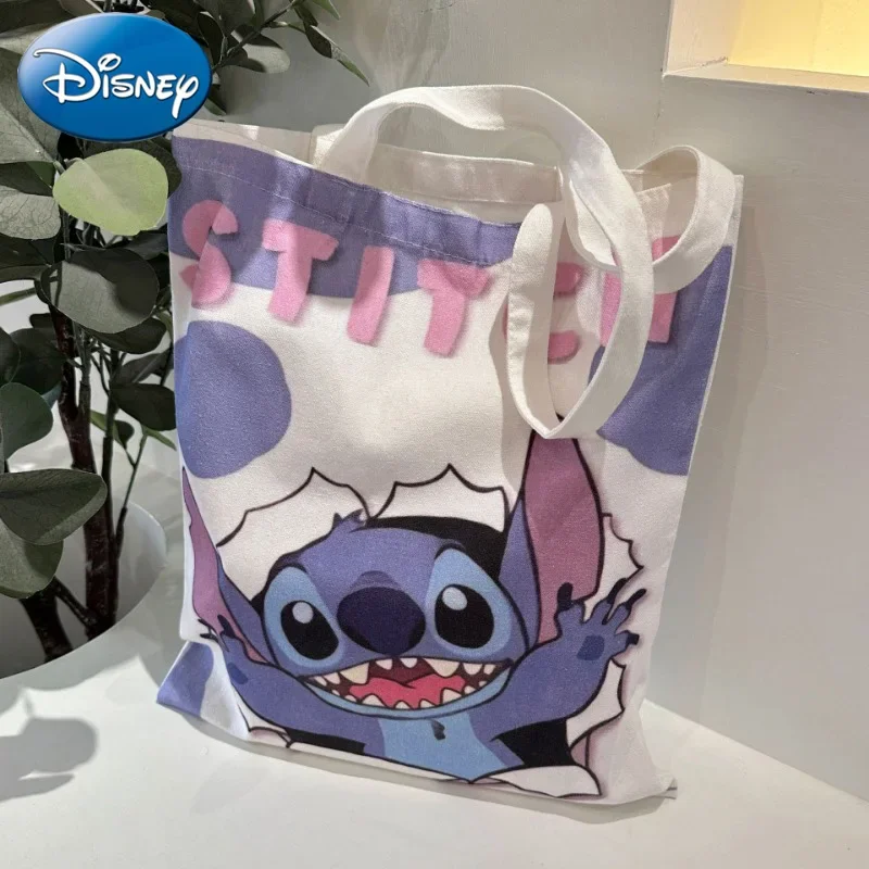 

Сумка-кроссбоди Disney Stitch, милая холщовая сумка с персонажем Стич, сумка через плечо в стиле Лило и Бэби