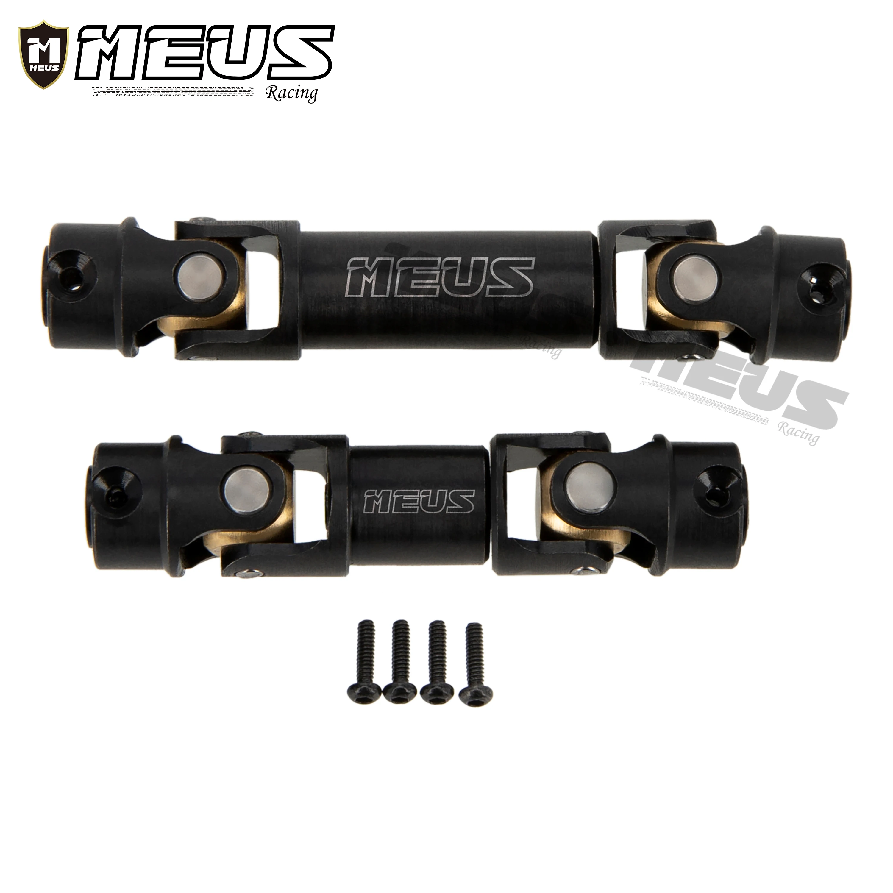 Meus Racing Steel Heavy-duty Drive Shaft V2 Version Front Rear Center Drive Shaft for 1/18 TRX4M TRX-4M Upgrade Parts