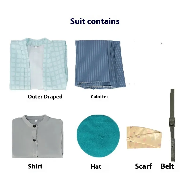 Ghost Annihilation Blade Anime Costume Time Transparent No Ichiro Kimono Stage Performance Cosplay Costumes Complete Setc;6,r'8;