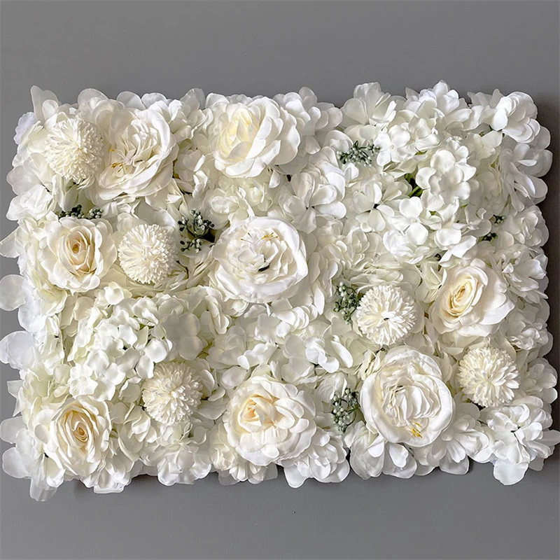 

Artificial Flower Wedding Decoration Flower Wall Panels Silk Rose Hydrangea Flower Home Backdrop Decor Fake Flowers