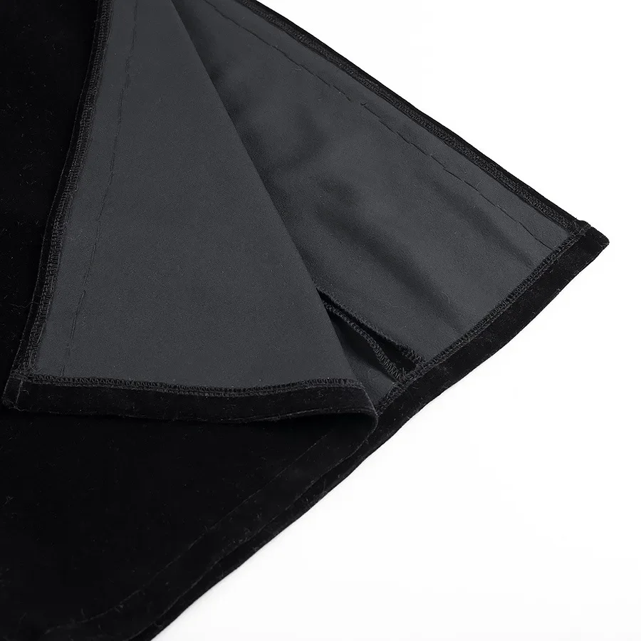 مثير الجوف خارج سبليت التخسيس فستان طويل الرقبة طويلة الأكمام فستان أسود مخملي العمل مكتب سيدة الترتر سليم فستان بأكمام طويلة