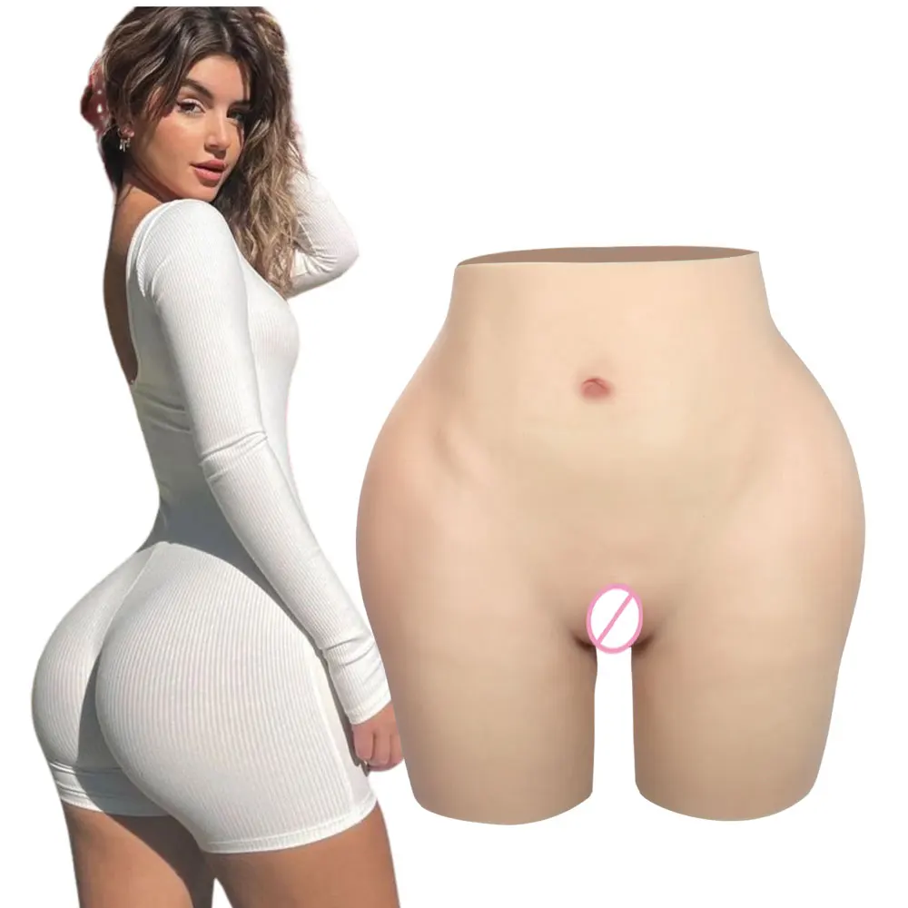 Silicone Realistic Vagina Pants Crossdresser Pussy Panties  Shemale Transgender Artificial Sex Fake Underwear Hip Enhancer