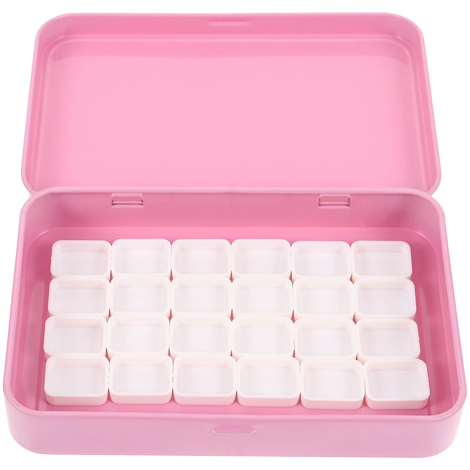 

Watercolor Tin Box Empty Paint Palette with 24 Compartments for Artist Student Travel Plastic Pigment Storage Mixed Painting