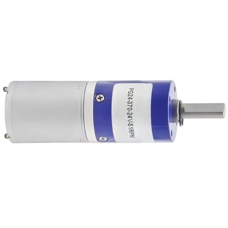 Planetary DC Brushless Speed Reducer Motor PG24-370, with High Torque and Low Noise, 24V Motor