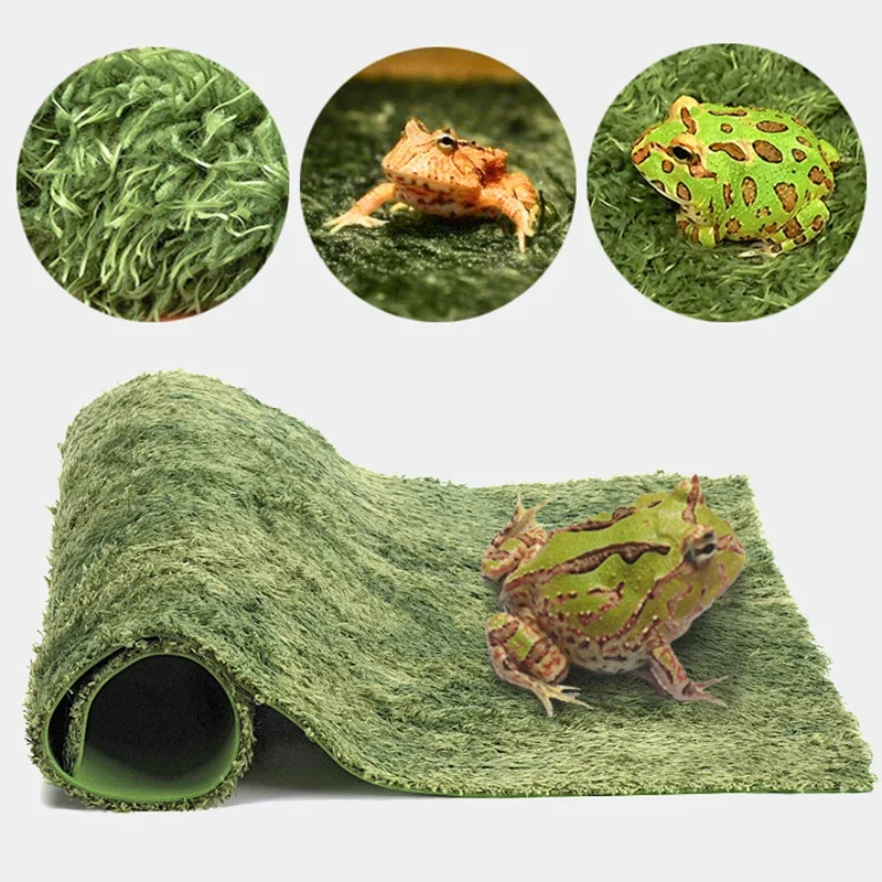 Reptile Box Carpet Tortoise Box Bottom Mat Reptile Pet Landscaping Mat Breeding Box Moss Bottom Mat Soft and Moisturizing