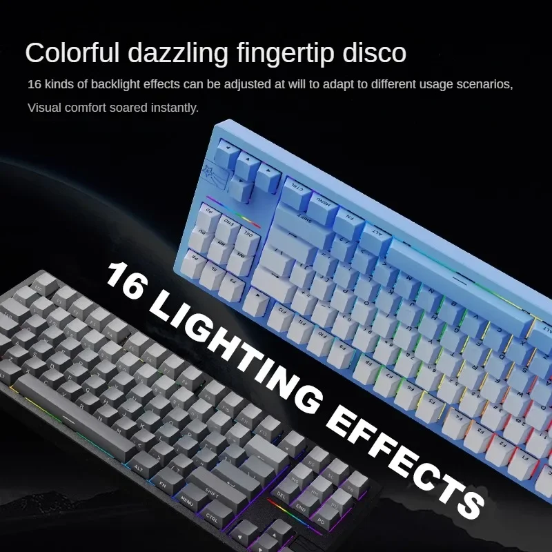 Imagem -03 - Teclado Mecânico Galaxy80 Pro sem Fio Aluminum Lite Rgb Personalizado Hot Swap Acessório pc Ergonômico Modo