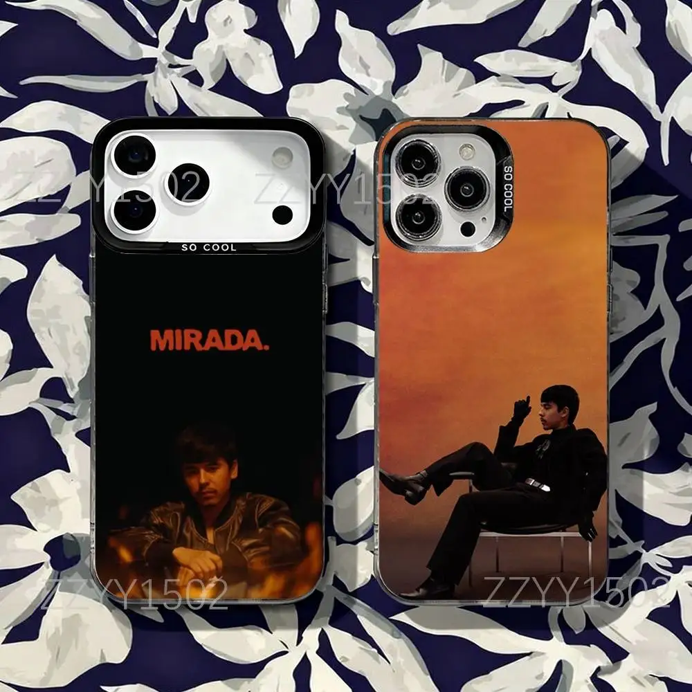 حافظة هاتف I-Ivan C-Cornejo Mirada لهاتف iPhone 17,16,15,14,13,12,X,8,Pro,Max,Plus,SE4,Air, Mini HD Black IMD Matte