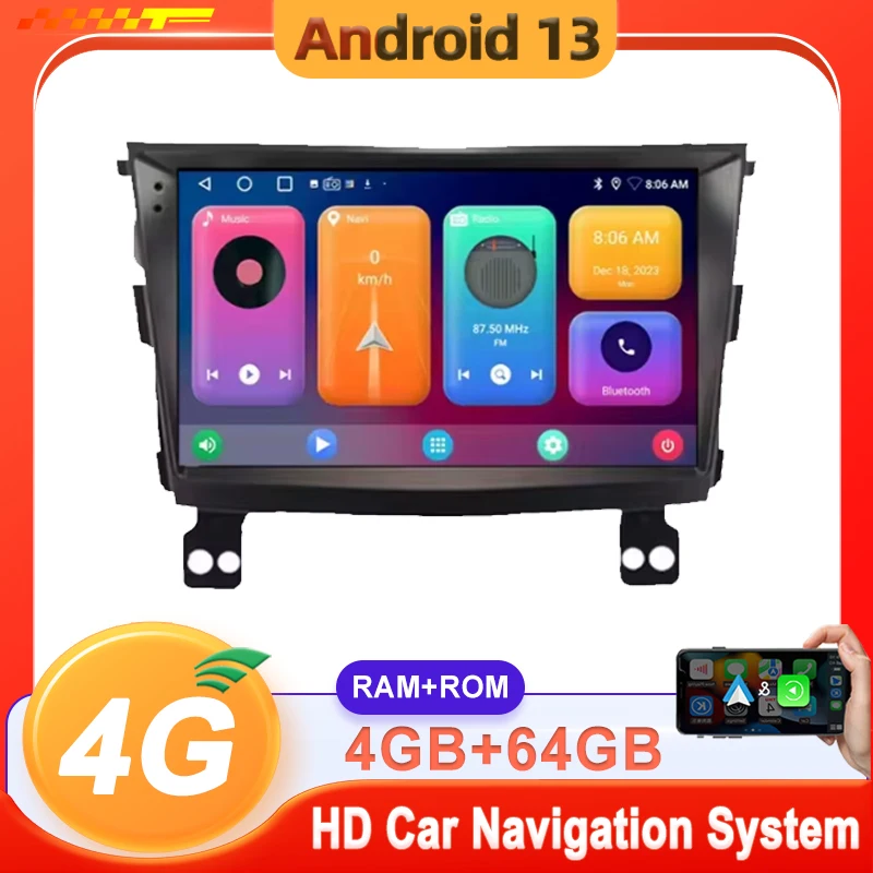 

Android 14 Carplay Auto Car Radio For SsangYong Tivoli 2015 - 2022 Multimedia Player Auto Radio GPS Navigation TV Head Unit