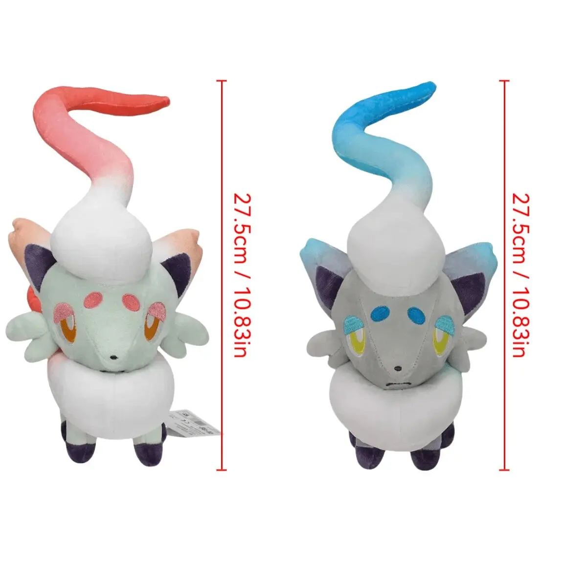 4 أنماط البوكيمون أفخم دمية لعبة زوروا Hisuian Zorua شخصية كرتونية أنيمي صورة عطلة وهدايا عيد الميلاد للأطفال