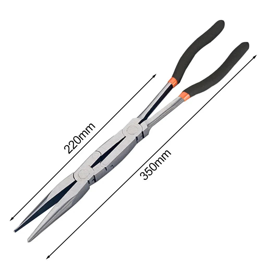 

Bent Jaw And Straight Jaw Pliers Tooling Bent Jaw Pliers Cable Puller Ergonomic Design Fast Open Jaws Two-Piece Set