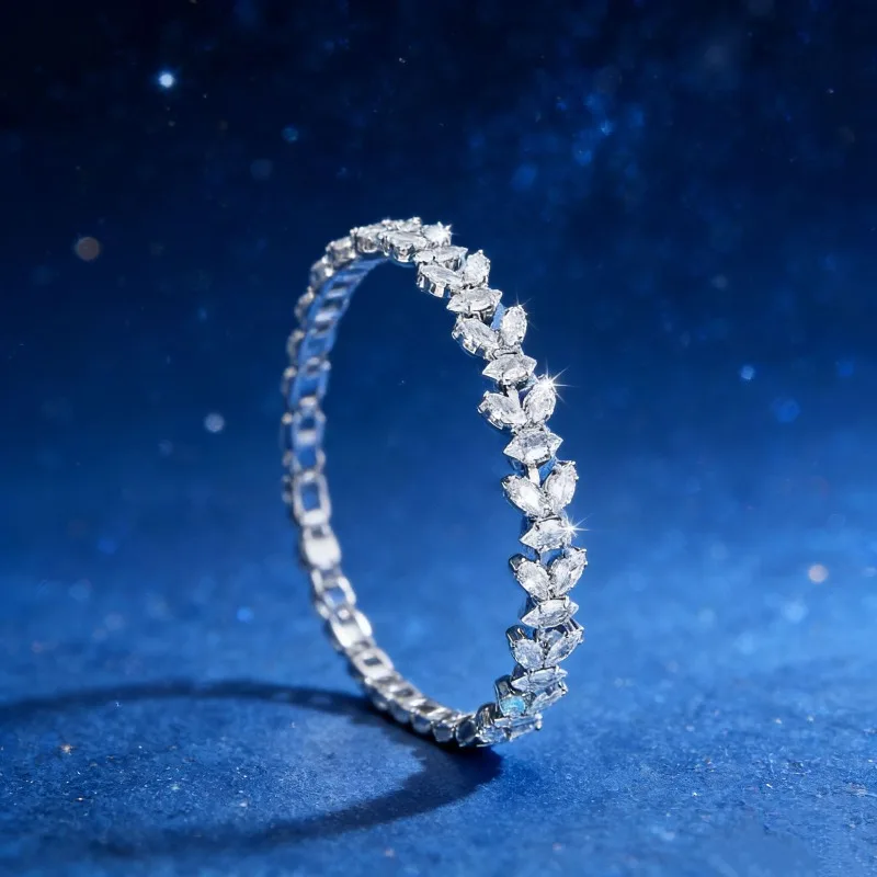 Factory Direct Sales Victoria Horse Eye Diamond Bracelet Full Diamond Niche Versatile Design Light Luxury Premium Ice Ling