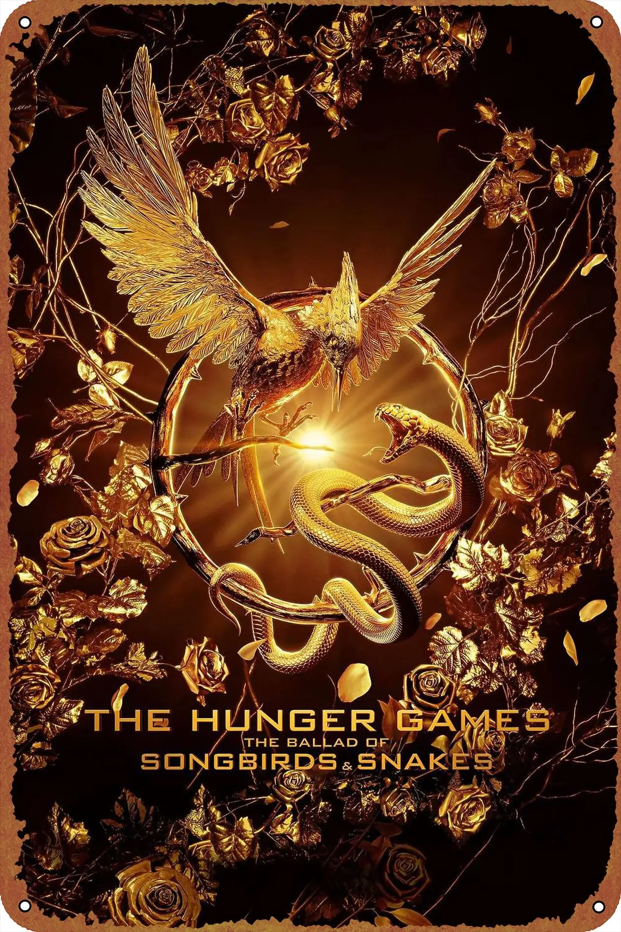 IEITB The Hunger Games: The Ballad of Songbirds & Snakes Art Poster Metal Tin Logo Vintage Metal Poster Family Club Bar Cafe