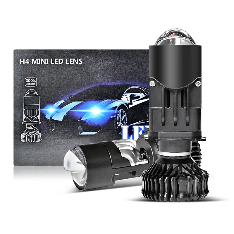 

Y6 Matrix LED Headlight Dual Beam Projector H4 12-24V Super Bright Retrofit Penetration Car Accessories for Motorcycle & Car