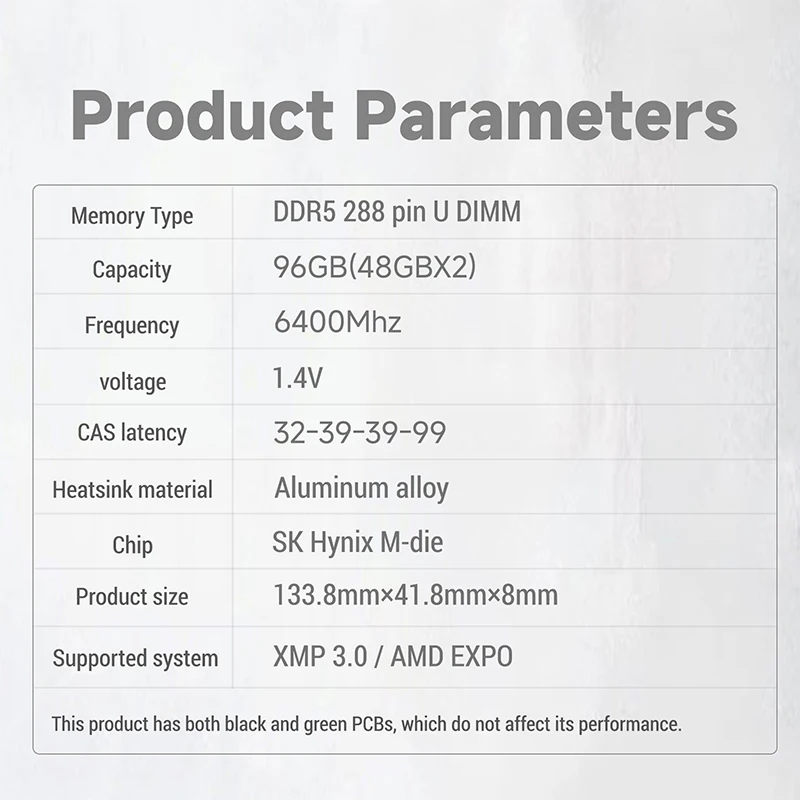 KingBank ddr5 RGB pamięć ram DDR5 48GBx2 6400MHZ 96GB 48gb Hynix M die memoria ram ddr5 do komputera stacjonarnego CL32