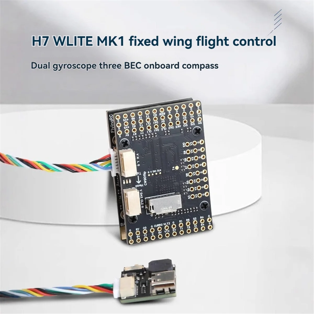 Ausgezeichnet! H7Wlite MK1 H7 Flight Controller Fixed Wing FC Onboard BEC Compass Dual Gyroskop für FPV RC Drone Fixed Wing