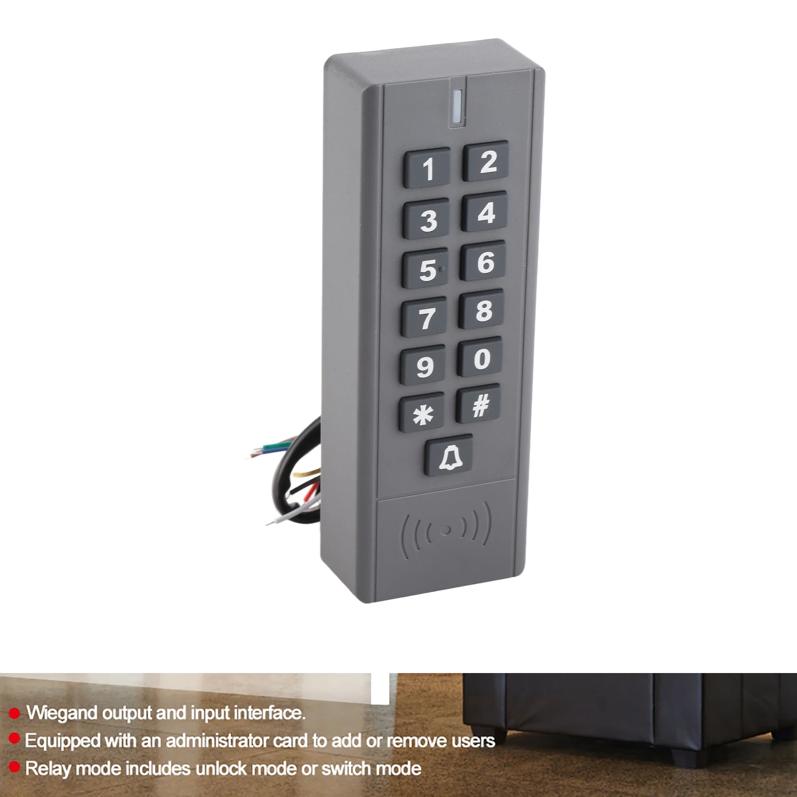 Sistema de apertura de puerta teclado RFID lector de control de acceso contraseña IP67 teclado de control de acceso impermeable