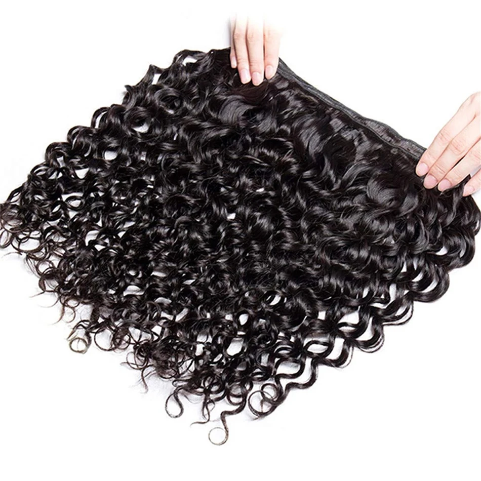 12A Water Wave Bundles 28 30 32 Brazilian Remy Hair Extensions Wet And Wavy Curly Human Hair Bundles Raw Hair Bundles