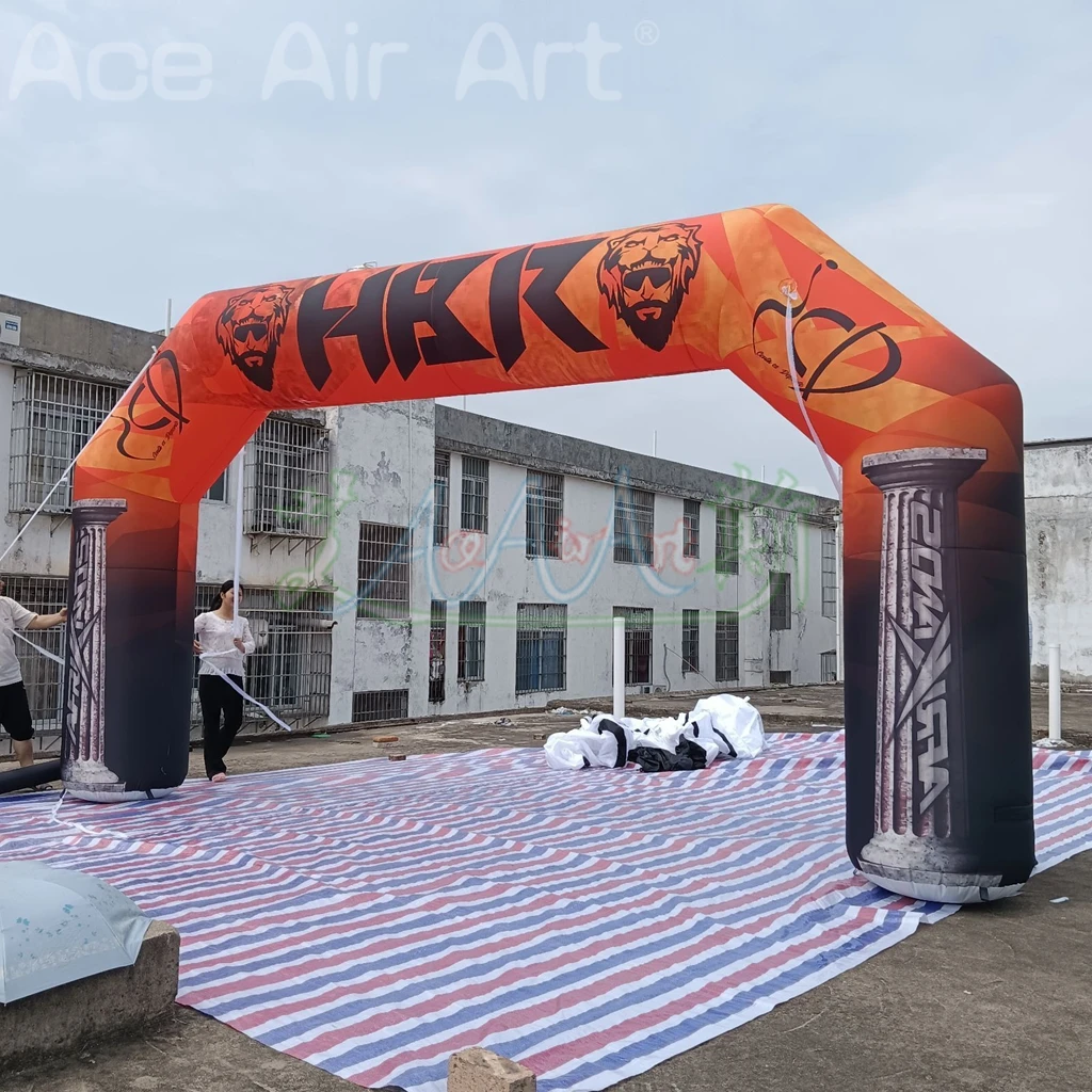 

Full Printing Advertising Inflatable Race Arch Air Blow Start Finish Line Entrance Props Archway for Sport Events Decoration