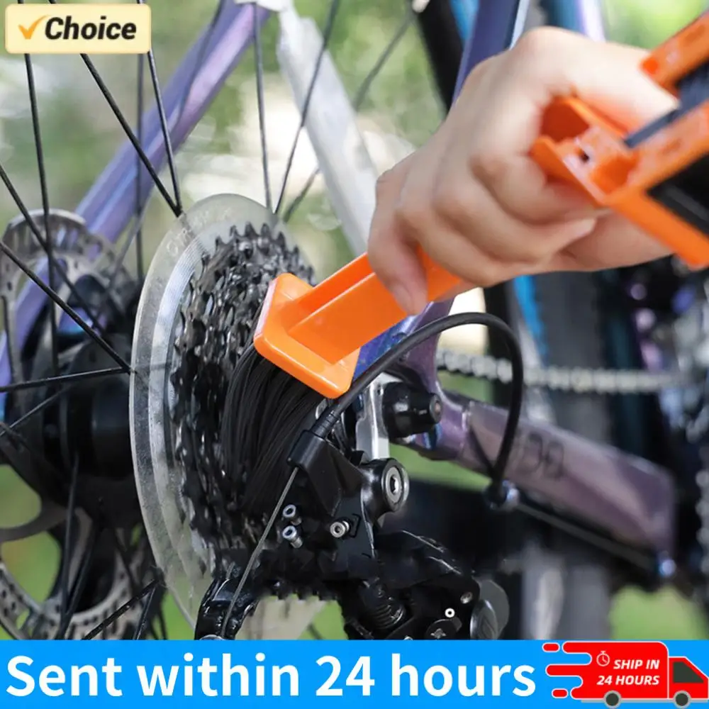 

Plastic Chain Gear Grunge Wheel Brush MTB Bicycle Chain Cleaning Brush Portable Bike Motorcycle Cleaning Tool Rim Care Tire