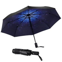 Portable Travel Repel Umbrellas for Rain Windproof, Strong Compact Umbrella for Wind and Rain,Perfect Car Umbrella,Golf Umbrella