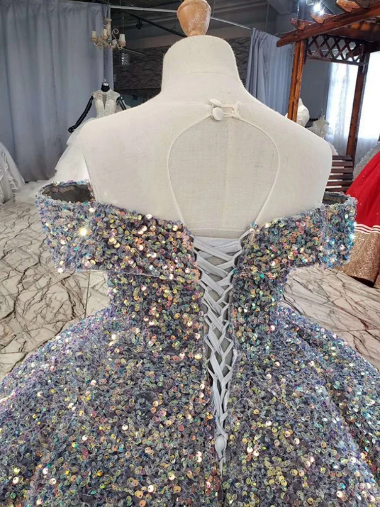 Vestidos florais personalizados borgonha, lantejoulas brilhantes, manga curta para casamento, festa de aniversário, banquete, vestidos de comunhão sagrada