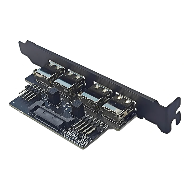 NIEUWE Moederbord 9Pin naar 4 Poorten USB2.0 Baffle Adapter 30 cm Kabel USB 2.0 Achterpaneel Uitbreidingsbeugel voor Desktop Computer Zwart