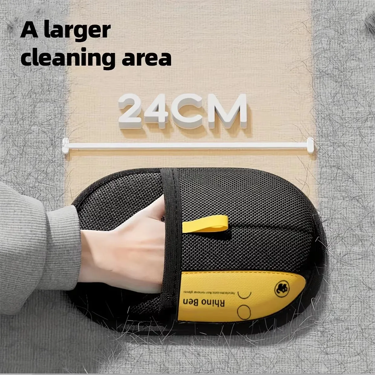 15pcs Pet Hair Removal Tool Reusable Static Removal Gloves Double-Sided Grooming Gloves for Pet Removes Fur Hair for Carpet