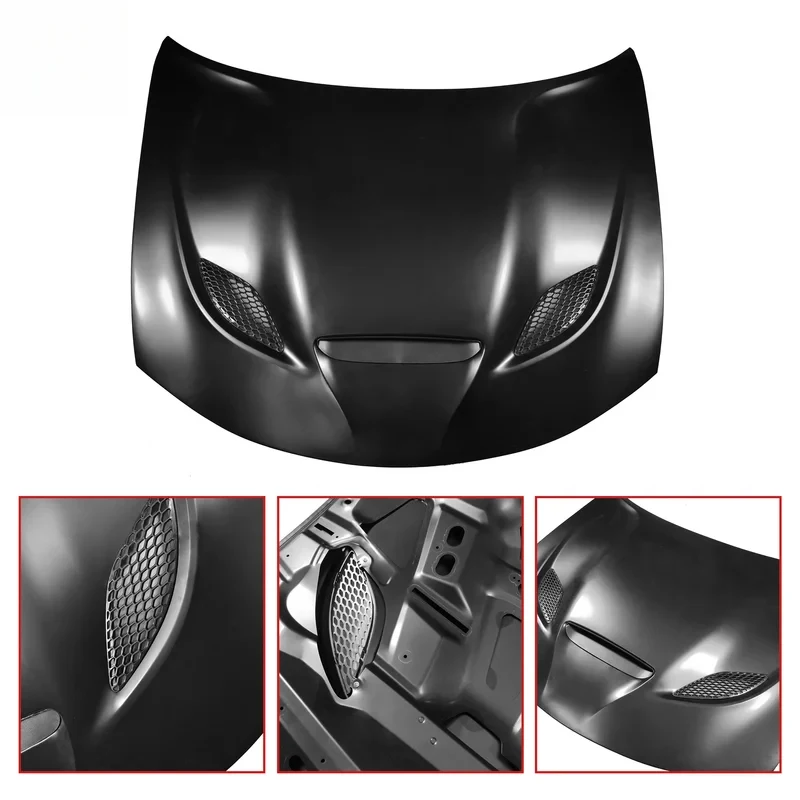 High Quality HongHang Factory Hellcat Style Front Engine Hood for Charger 2013-2021 Auto Accessories