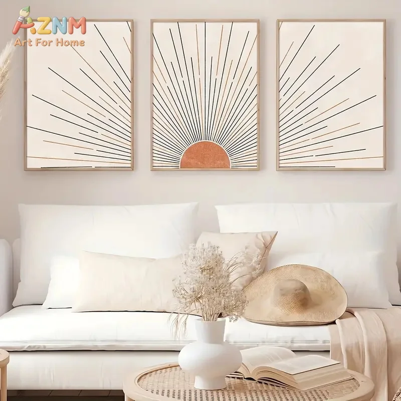 3PCS Abstract Line Art Woman Face Canvas Wall Art Minimalist Female Portrait Prints Unframed Living Room Bedroom Home Decor