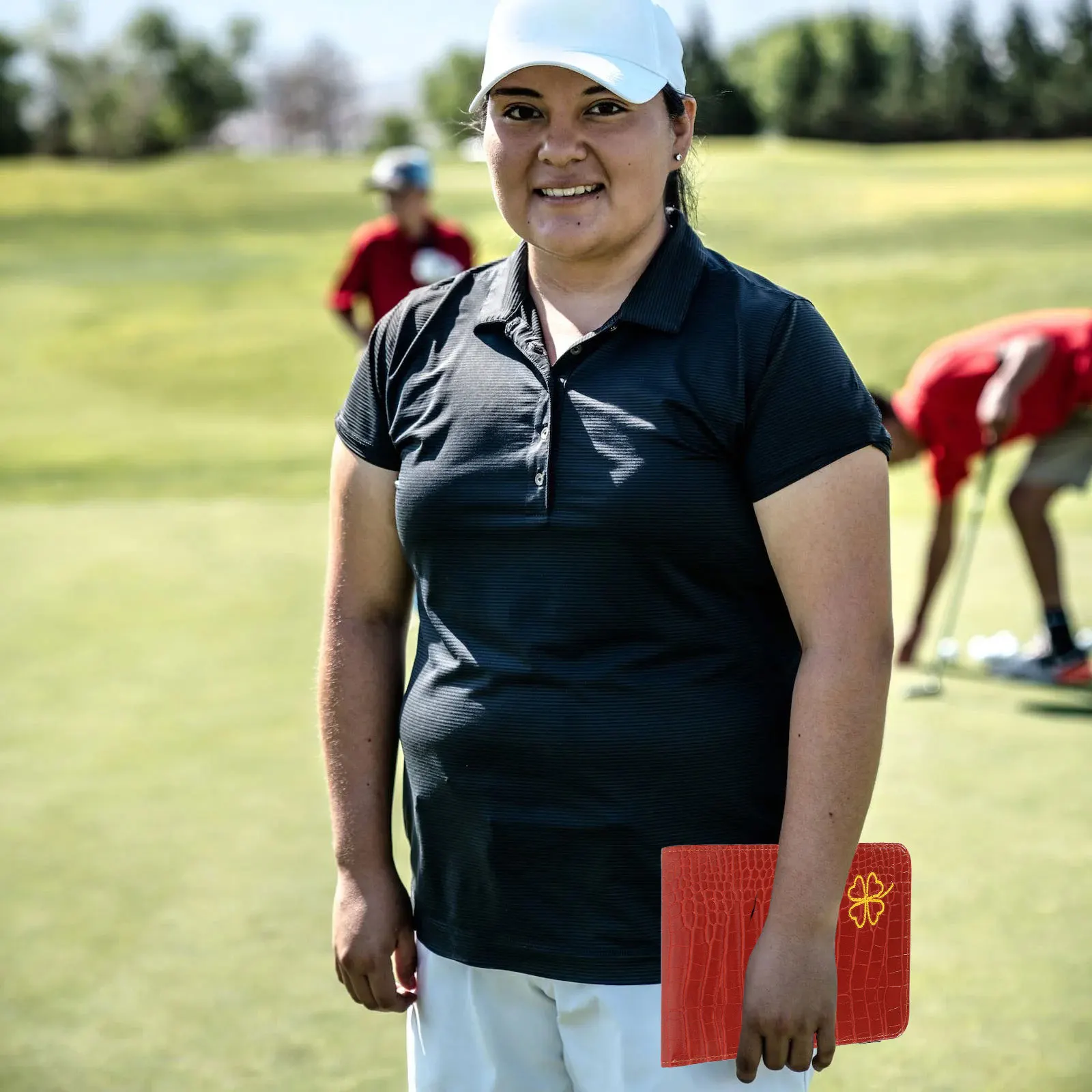 

Golf Scorecard Holder Premium Flip-Open Design Waterproof Scratch Resistant Lightweight Portable for Golfers Outdoor Sports