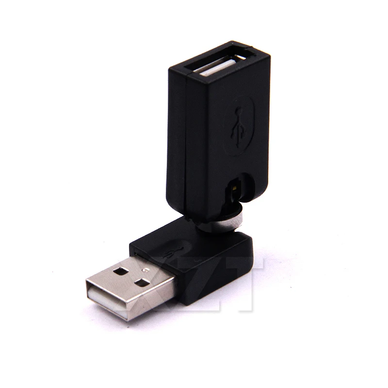 360 Degree Rotary USB Male to USB Female Adapter Converter Extension Cable For Computer Connector