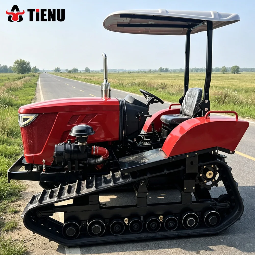 The Export Type Amphibious Tracked Tractor Is Equipped With Wide Anti Sinking Rubber Tracks And Has A High Ground Clearance